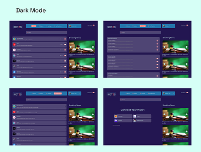 NOT3S blockchain design notification ui ui design ux ux design web 3 web design