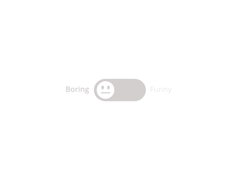 Dribbble Debut - Boring/Funny Slider Animation adobe after after effects animation boring debut effects emoji funny gif slider smiley