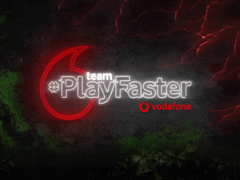 Vodafone #PlayFaster Intro Leader after effects animation design intro leader logo motion motiondesign opener preroll video