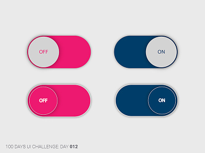 Daily UI 012 On/Off Switch app app icon design designer graphic design graphic designers ios landing page ui ux uikit web design