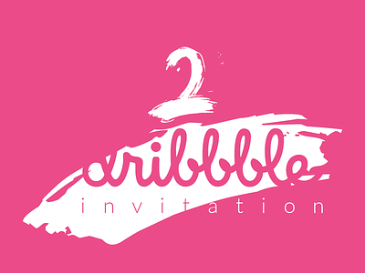 Two Dribbble Invites daily ui draft dribbble dribbblebest illustration invitation invite two