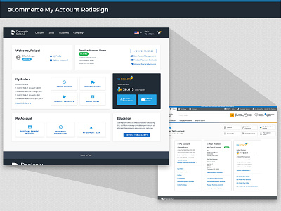 eCommerce Site - My Account Redesign ecommerce product design redesign ui design ux design