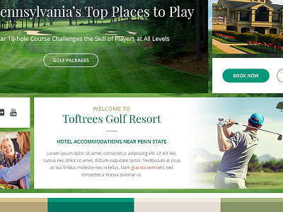 Golf Resort Mood Board golf resort hotel mood board website