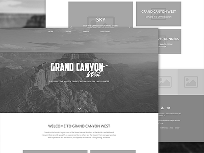 Grand Canyon Hotel Wireframe