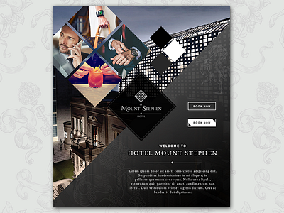 Montreal Hotel Website Mood Board canada hotel montreal mood board quebec website