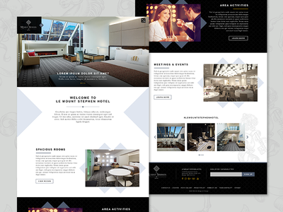 Montreal Hotel Website Comp comp design hotel montreal website