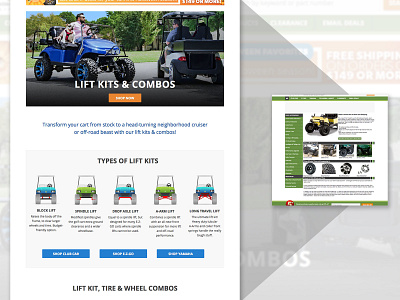 B2C eCommerce Product Landing Page design ecommerce landing page redesign website