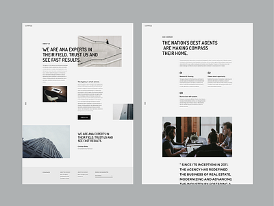 Compass - Website. Layouts Details by Yara Velichko on Dribbble