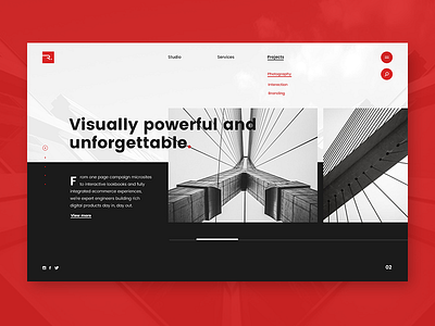Radius Projects Screen agency branding clean concept minimal style ui ux web