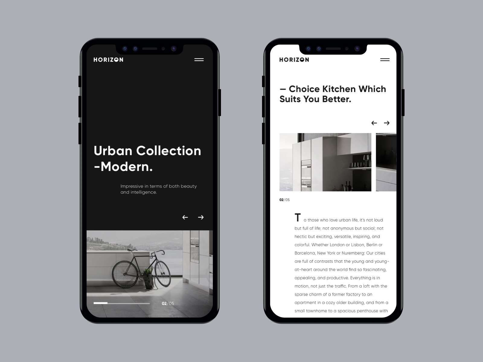 Horizon - Mobile Responsive Design by Yara Velichko on Dribbble