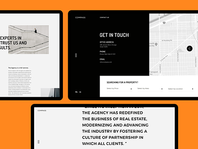 Compass - Website Pages. Details clean concept design layout minimal modern pro product style ui uiux ux web webdesign website