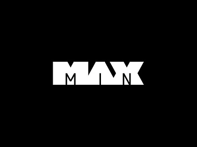MaxMin branding fitness identity logo mark max min