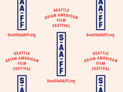 Seattle Asian American Film Festival american asian branding clean color festival film identity logo mark saaff seattle
