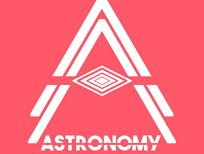 Minimal Logo Design | Astronomy A Initial Logo Design designing logo
