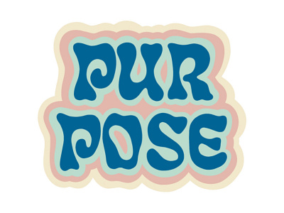 Purpose handlettering lettering pastel purpose retro