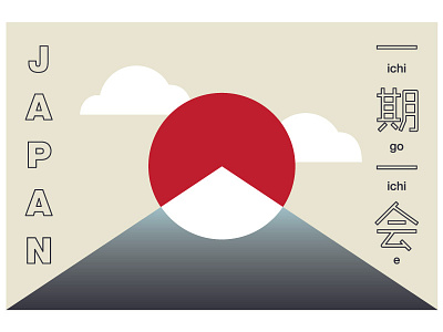 evoTrip Japan Postcard flag japan japanese mountain postcard yolo