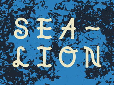 Sea Lion Lettering lettering sea lion type hike