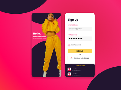 Daily UI Challenge | 001 | Sign Up daily ui daily ui challenge dailyui dailyui001 design sign up sign up form sign up page sign up screen sign up ui ui uiux ux ux writing