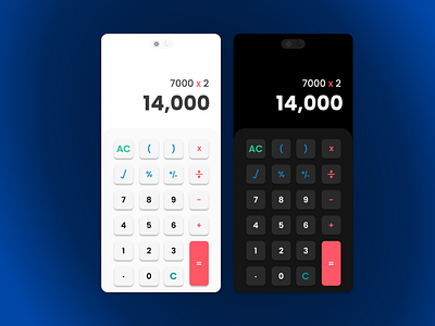 Daily UI Challenge | 004 | Calculator