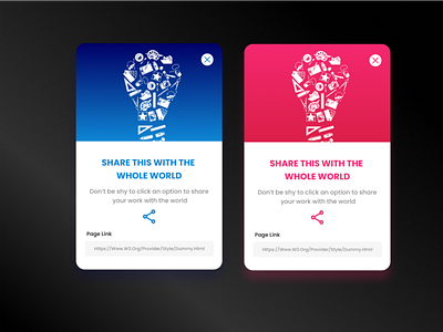 Daily UI Challenge | 010 | Social Share