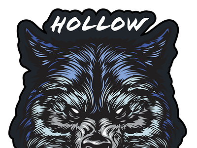 Hollow Wolves - Embroidered Patch Vector embroidered patch embroidery illustration indian native american scratch scratchboard vector vectorart wolf wolves