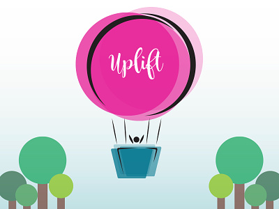 Uplift - Daily Logo Challenge - Day 2 hot air balloon logo logo design positive succeed up uplift