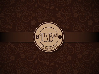 Les Bean Coffee Shop & Bakery - Daily Logo Challenge bakery brown coffee coffee bean coffee shop design logo tan
