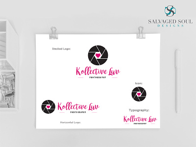 Kollective Luv - Logo Concept 4 black love photo photography picture pink studio