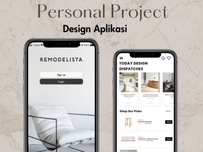 Remodelista Mobile app branding graphic design ui