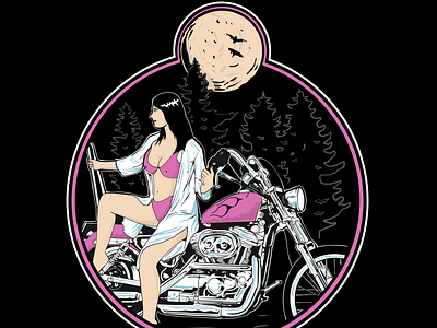 PINK artwork bike branding chopcult chopper choppermagazine dicemagazine fuel graphic design harleydavidson knucklehead ladybikers motorcycle motorcycleartwork motorcycledesign shovelhead