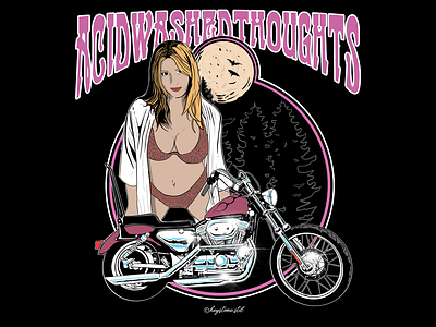 PINK LEOPARD ! bikini harley branding chopper girls coveralbum design graphic design harley davidson girls harleydavidson illustration lady biker lady biker artwork lady biker design lady biker illustration motorcycle pink naked girls naked motorcycle nude motorcycle