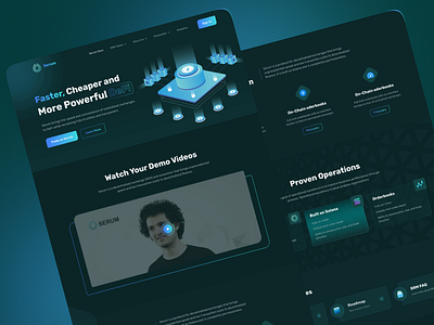 Projectserum Defi Landing page Redesign