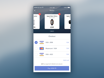 Daily UI 002 - Credit card checkout