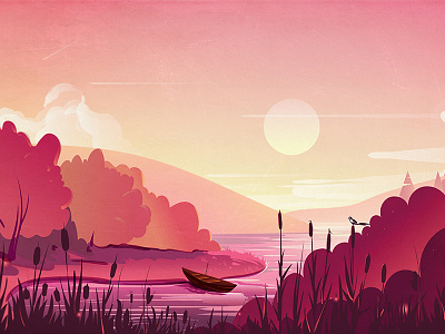 Nature Vector Landscape by 2d vill on Dribbble