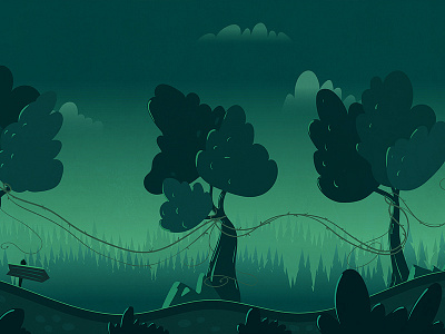 Magic Forest Game Background By 2d Vill On Dribbble