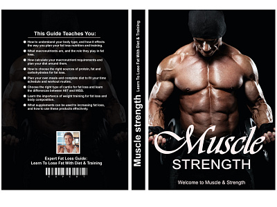 BOOK COVER- Muscle strength book cover design illustration phoshop design typography