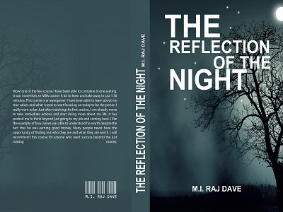 BOOK COVER-The reflection of the night book cover design illustration phoshop design