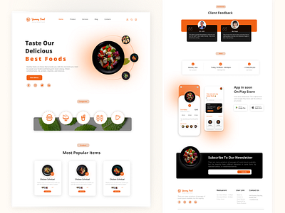 Yummy food Landing Page