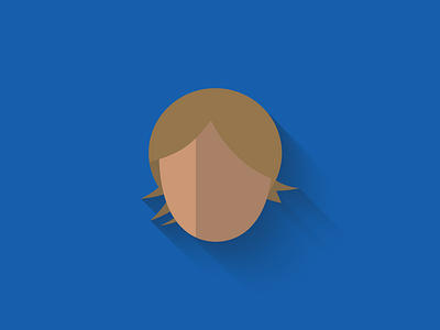 Luke Skywalker Flat Design Icon