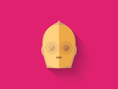 C3PO Flat Design Icon