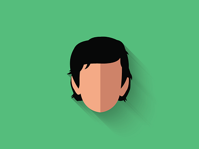 Poe Dameron Flat Design Icon