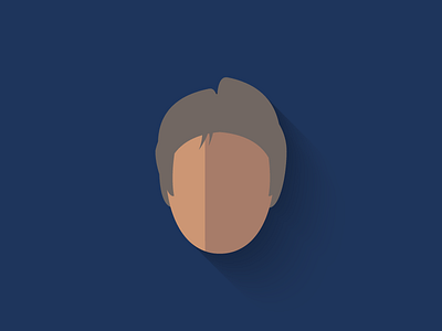 Older Han Solo Flat Design Icon