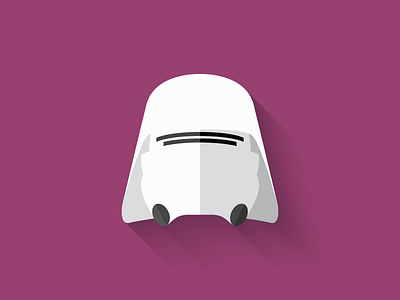 Snowtrooper Flat Design Icon