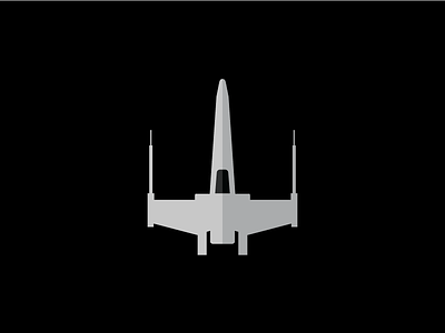 X-Wings Flat Design Icon flat design icon icon design long shadow design rebellion spaceship star wars x wings