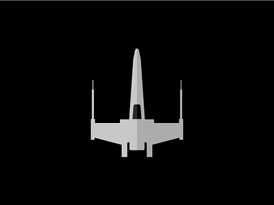 X-Wings Flat Design Icon