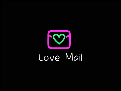 love mail app branding design graphic design icon illustration logo love maol massage soft typography