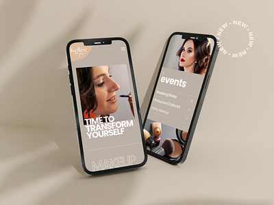 Website Design - Makeup Artist branding design graphic design mobile design mobile website new design new website responsive website ui ux website website design website launch website revamp