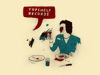 Topshelf Records Illustration