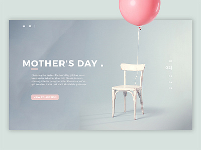 Mother's Day mothers day product promotion web design