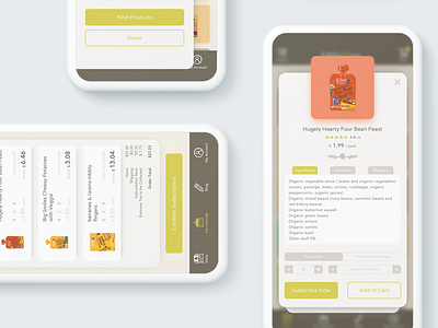 Littleone - babyfood concept app baby food organic retail ui